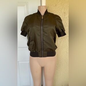 Pinko Dark Green Bomber Jacket